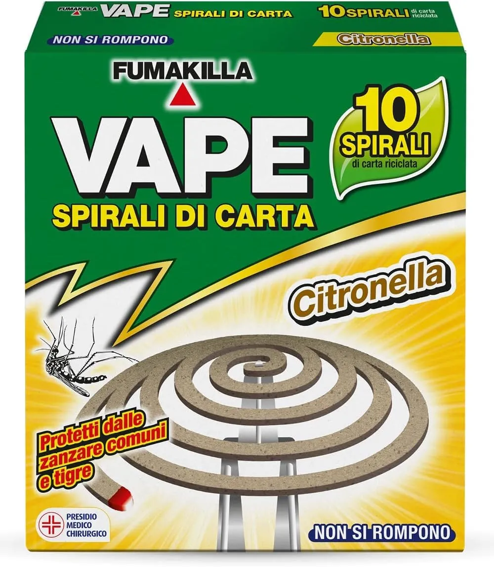 Vape Spirali Profumate Assortite antizanzare 3 pezzi profumate