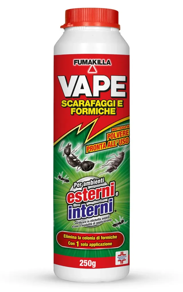 Vape Scarafaggi e Formiche Insetticida Polvere 250g pronta uso
