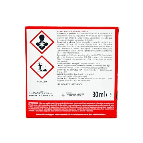 Vape Classic diffusore elettrico zanzare 3x30ml 60 notti