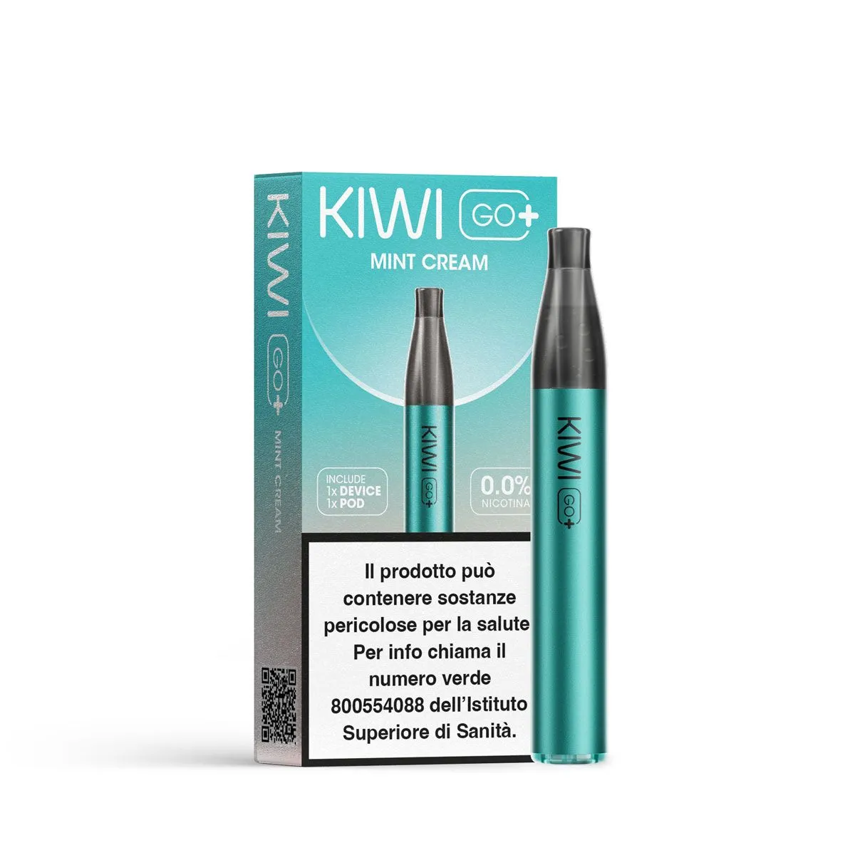 KIWI Go+ Strawberry Ice sigaretta ricaricabile 750 puff senza nicotina