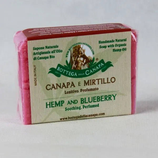 Bottega della Canapa sapone naturale 100g canapa e mirtillo