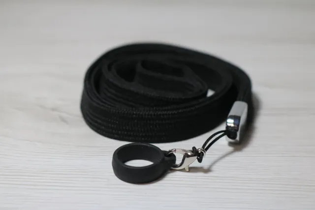 Anello silicone con laccetto nero accessorio pod-mod fino 20mm