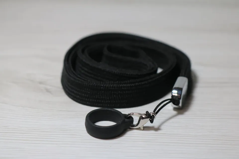 Anello silicone con laccetto nero accessorio pod-mod fino 20mm