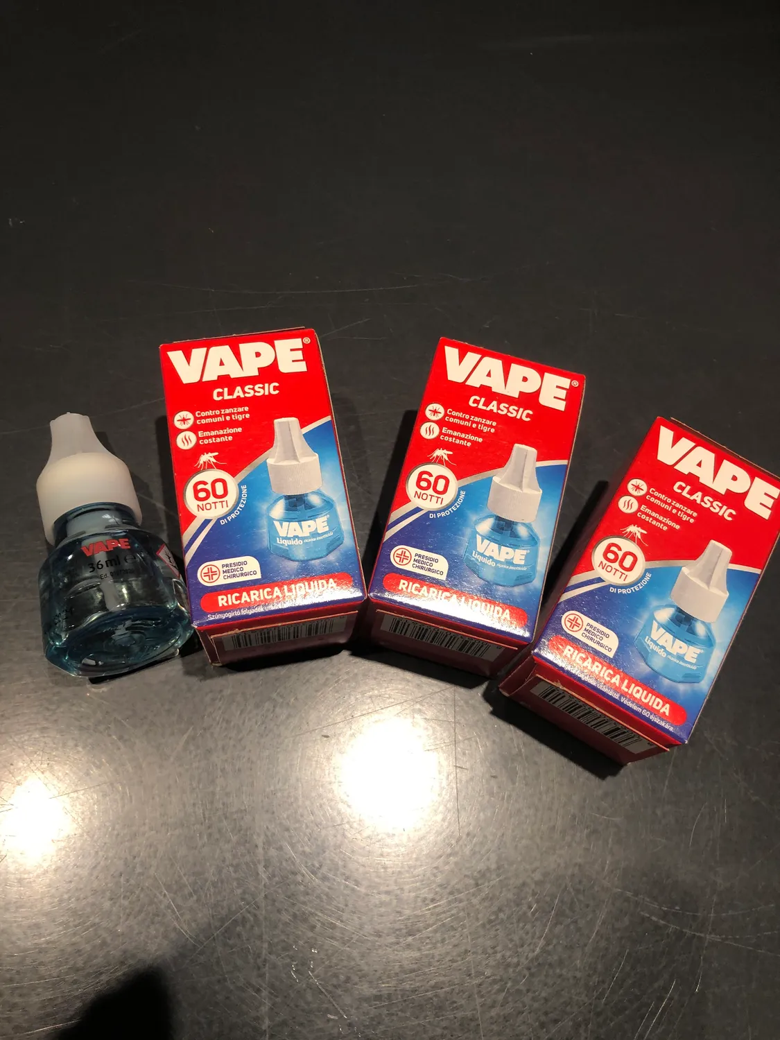 Vape Classic ricarica liquida antizanzara 4 pezzi 60 notti