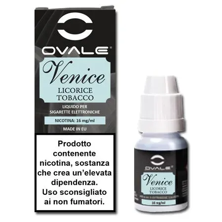 Ovale Classic Venice Liquirizia liquido 10 ml 16 mg gusto morbido