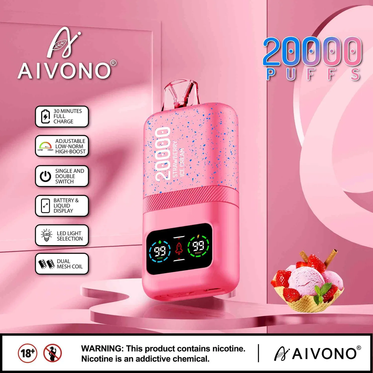 Aivono Aim Magic 20000 sigaretta elettronica 26ml nicotina 2%