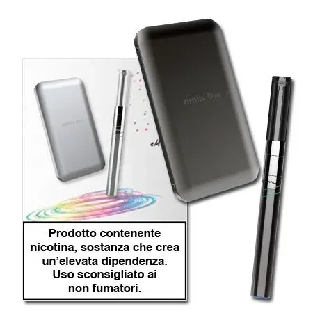 Ovale eMini Duo kit sigaretta elettronica nero con PCC