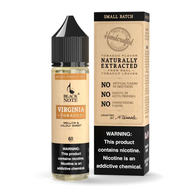 Black Note Virginia Tobacco liquido sigaretta elettronica tabacco dolce