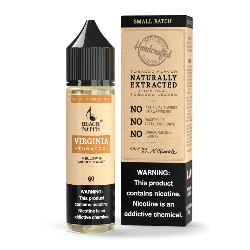 Black Note Virginia Tobacco liquido sigaretta elettronica tabacco dolce