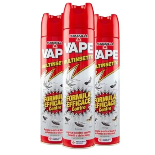 Vape Multinsetto spray insetticida 400ml 3 pezzi volanti