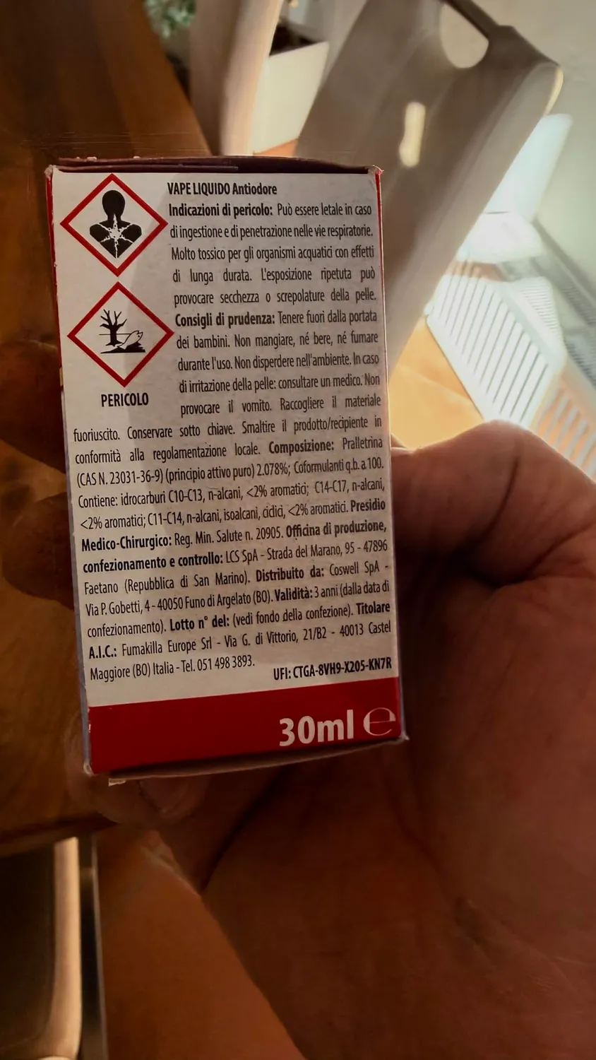 Vape Antiodore 60 Notti ricarica liquida 30ml 6 pezzi