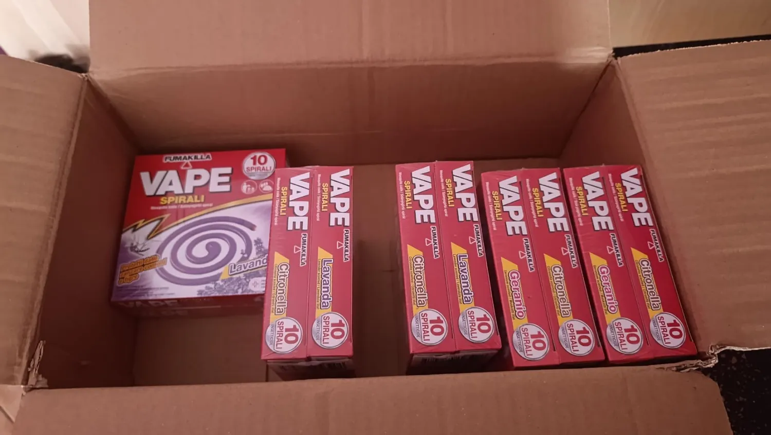 Vape Spirali Profumate antizanzare 100 spirali 10 conf.