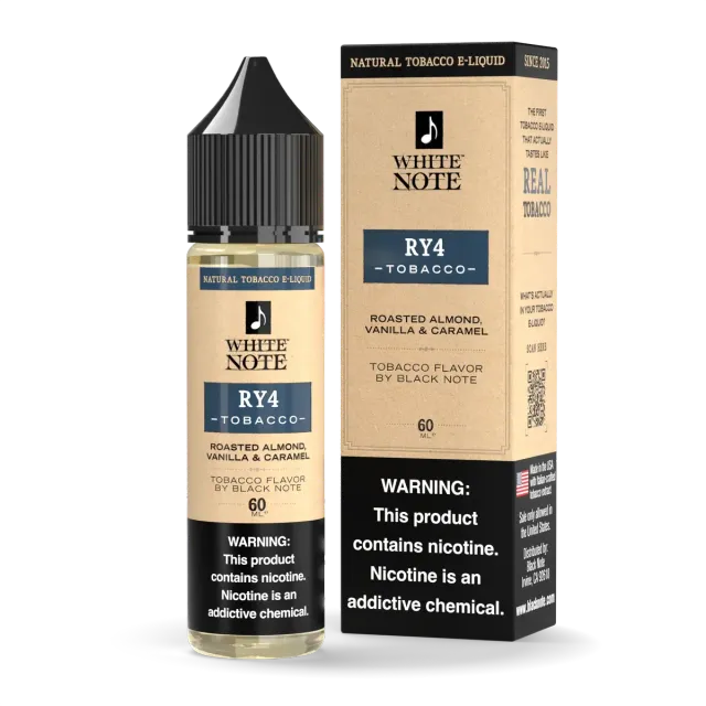 Black Note White Note RY4 liquido svapo 60ml tabacco dolce