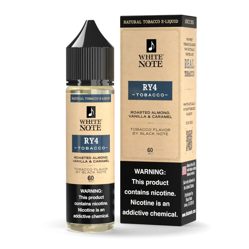 Black Note White Note RY4 liquido svapo 60ml tabacco dolce