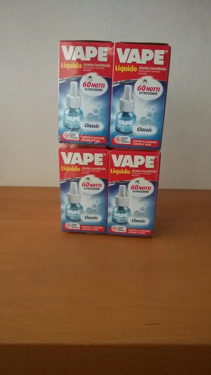 Vape Classic ricarica liquida antizanzara 4 pezzi 60 notti