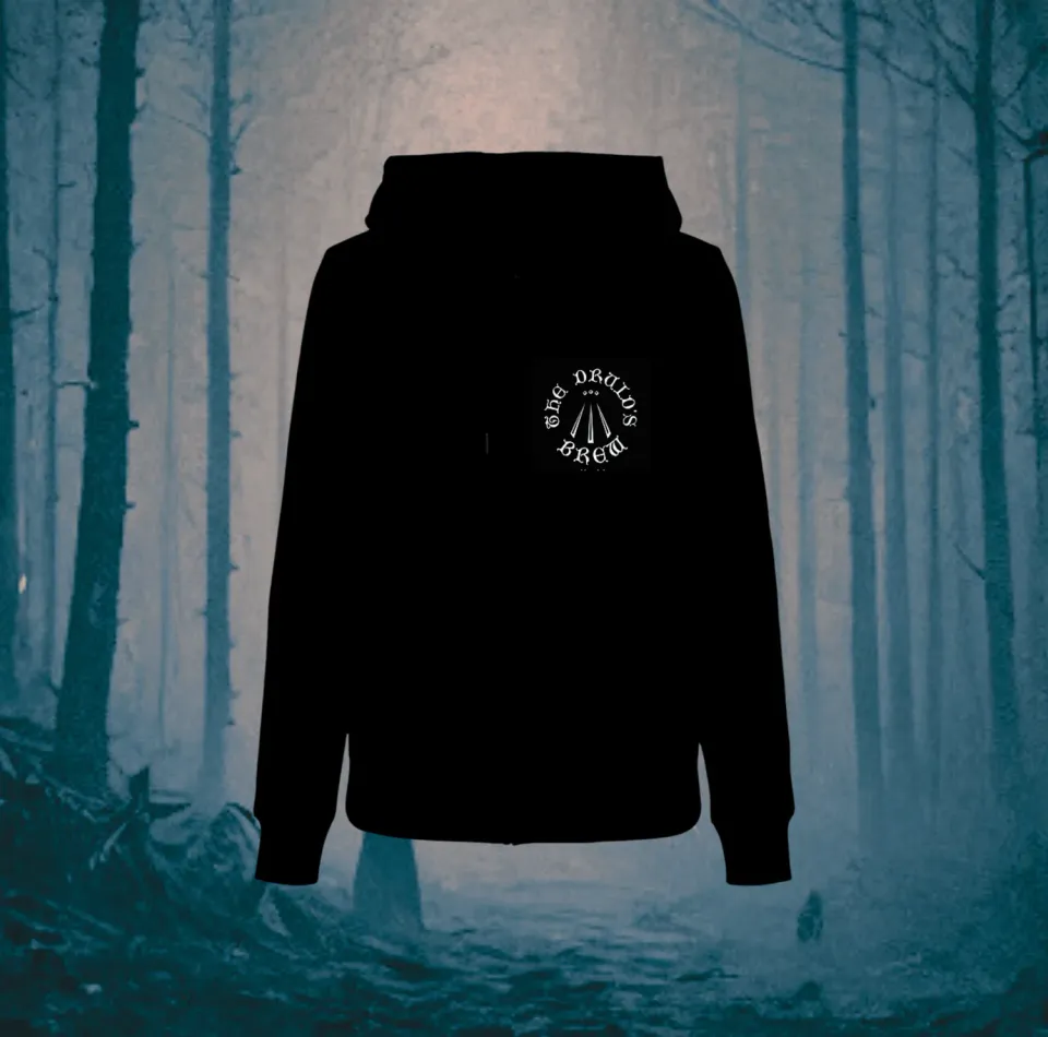 The Druid's Brew Hoodie Felpa Nera taglia M con zip