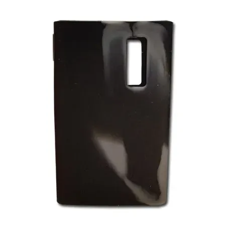 Ovale Genus custodia silicone bianco nero antiurto