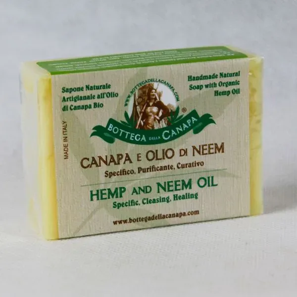 Bottega della Canapa sapone naturale 100g canapa e neem