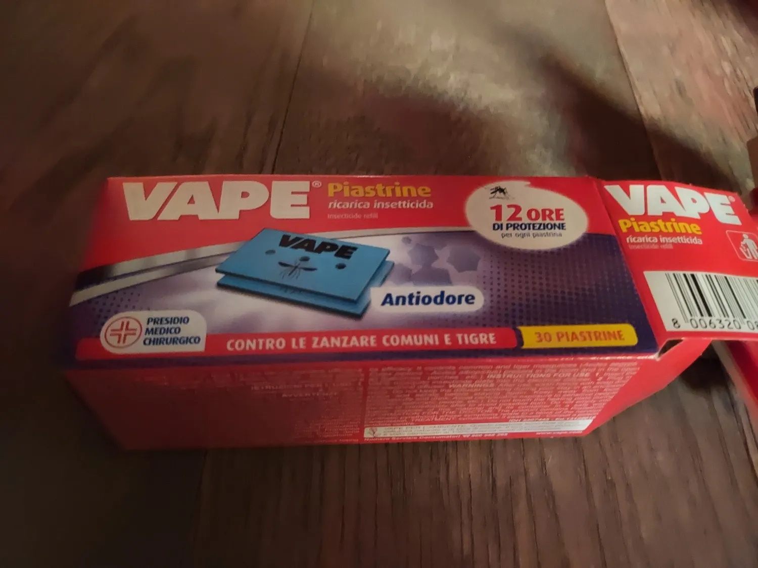 Vape Mat e piastrine zanzare 30 pz protezione 12 ore