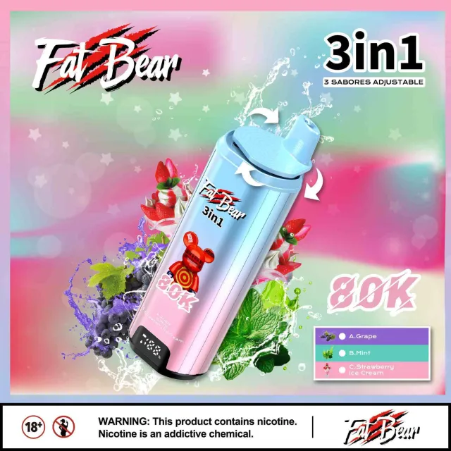 Aivono Aim Fatbear 80000 svapo usa e getta 3 in 1 58ml nicotina 2%