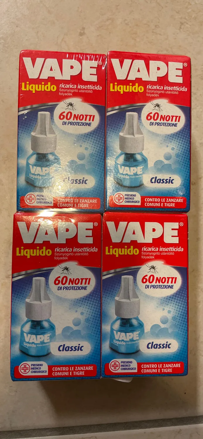 Vape Classic ricarica liquida antizanzara 4 pezzi 60 notti