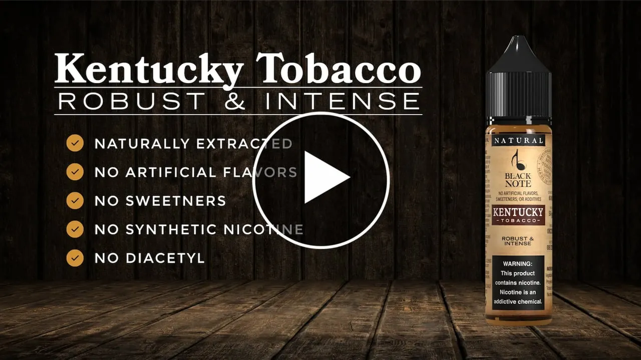 Black Note Kentucky Tobacco liquido sigaretta elettronica forte scuro