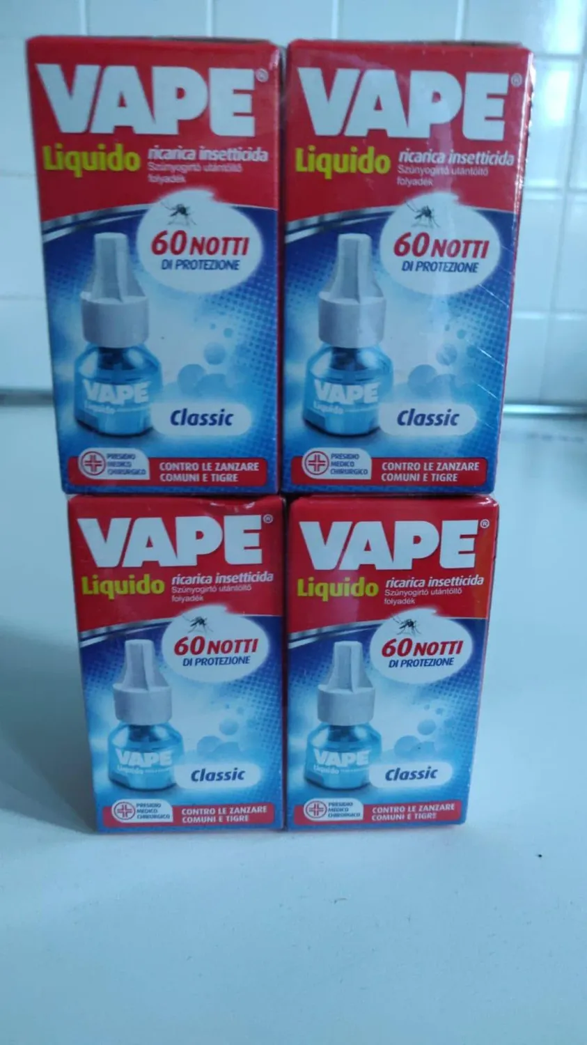 Vape Classic ricarica liquida antizanzara 4 pezzi 60 notti
