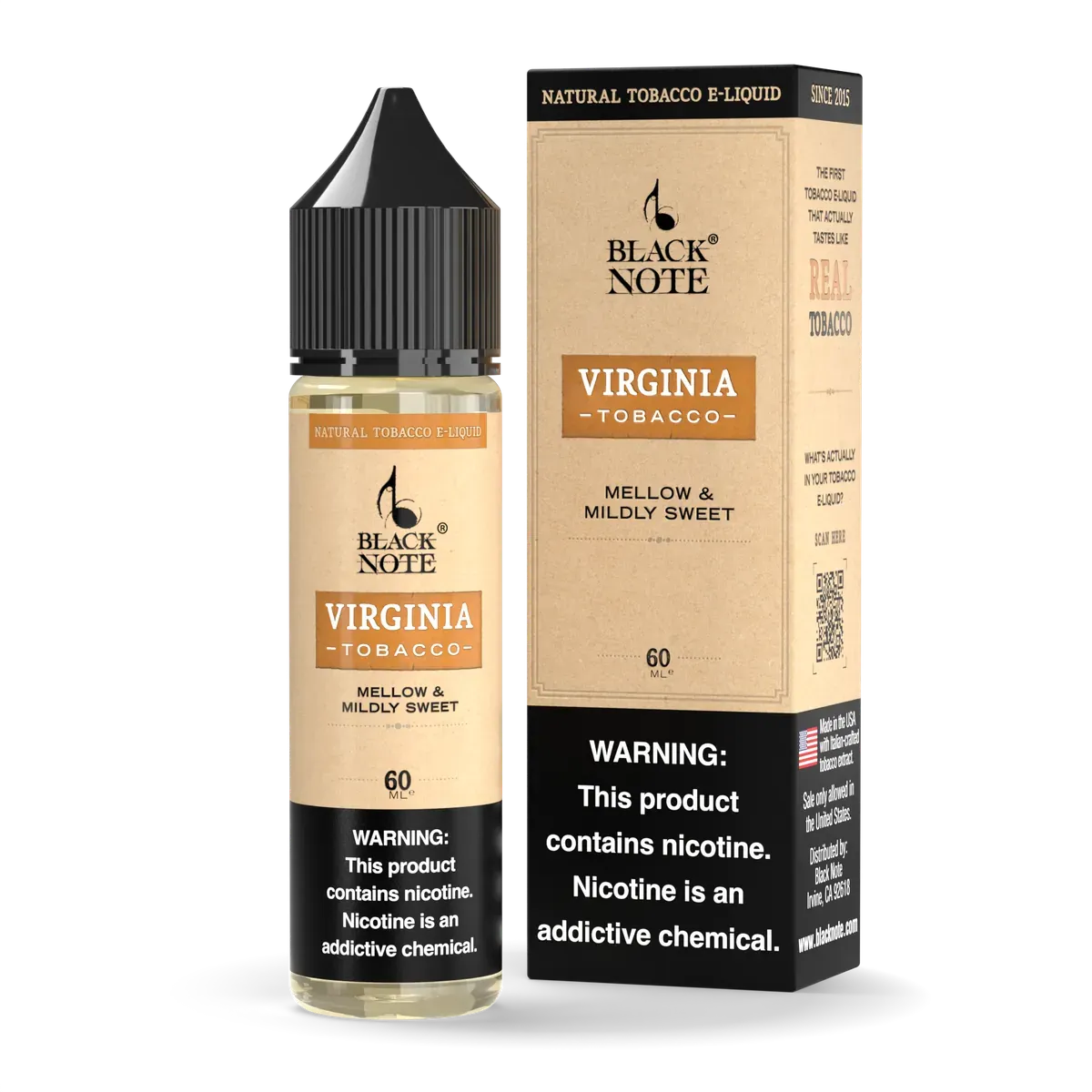 Black Note Virginia Tobacco liquido sigaretta elettronica tabacco dolce