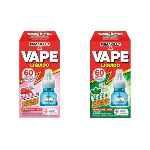 Vape Box Piastrine Geranio Menta 30pz zanzare 12h