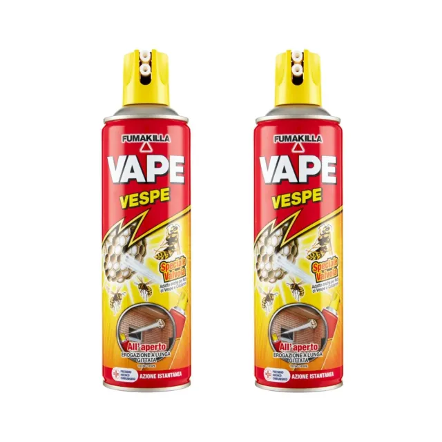 Vape Spray Vespe insetticida spray 2 pezzi azione rapida