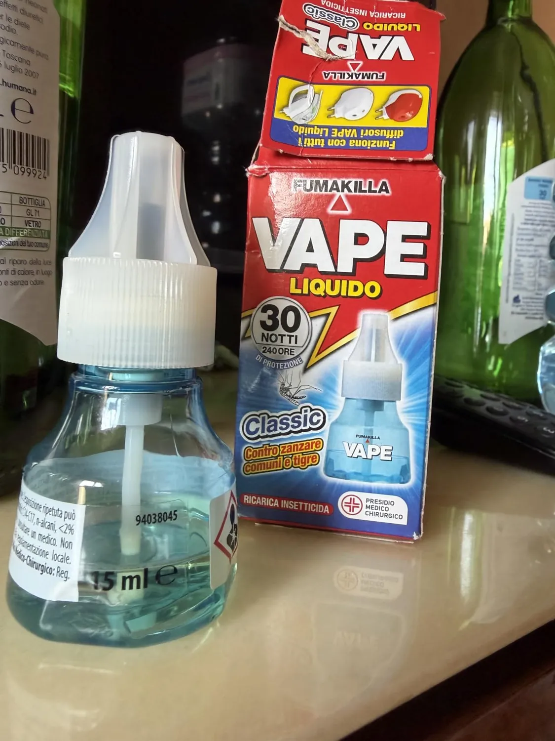 Vape Classic 30 Notti ricarica liquida antizanzare 15ml