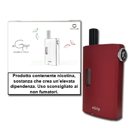 Ovale eGrip kit sigaretta elettronica Rosso 1500mAh