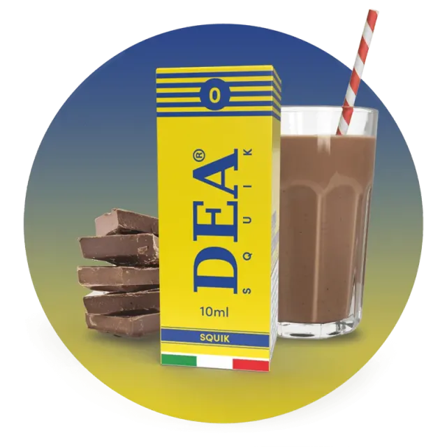 DEA Squik Liquido Pronto 10ml Senza Nicotina Cacao
