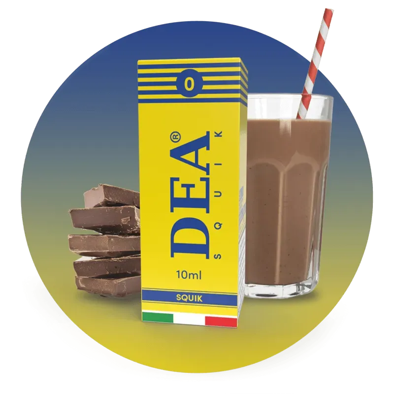 DEA Squik Liquido Pronto 10ml Senza Nicotina Cacao