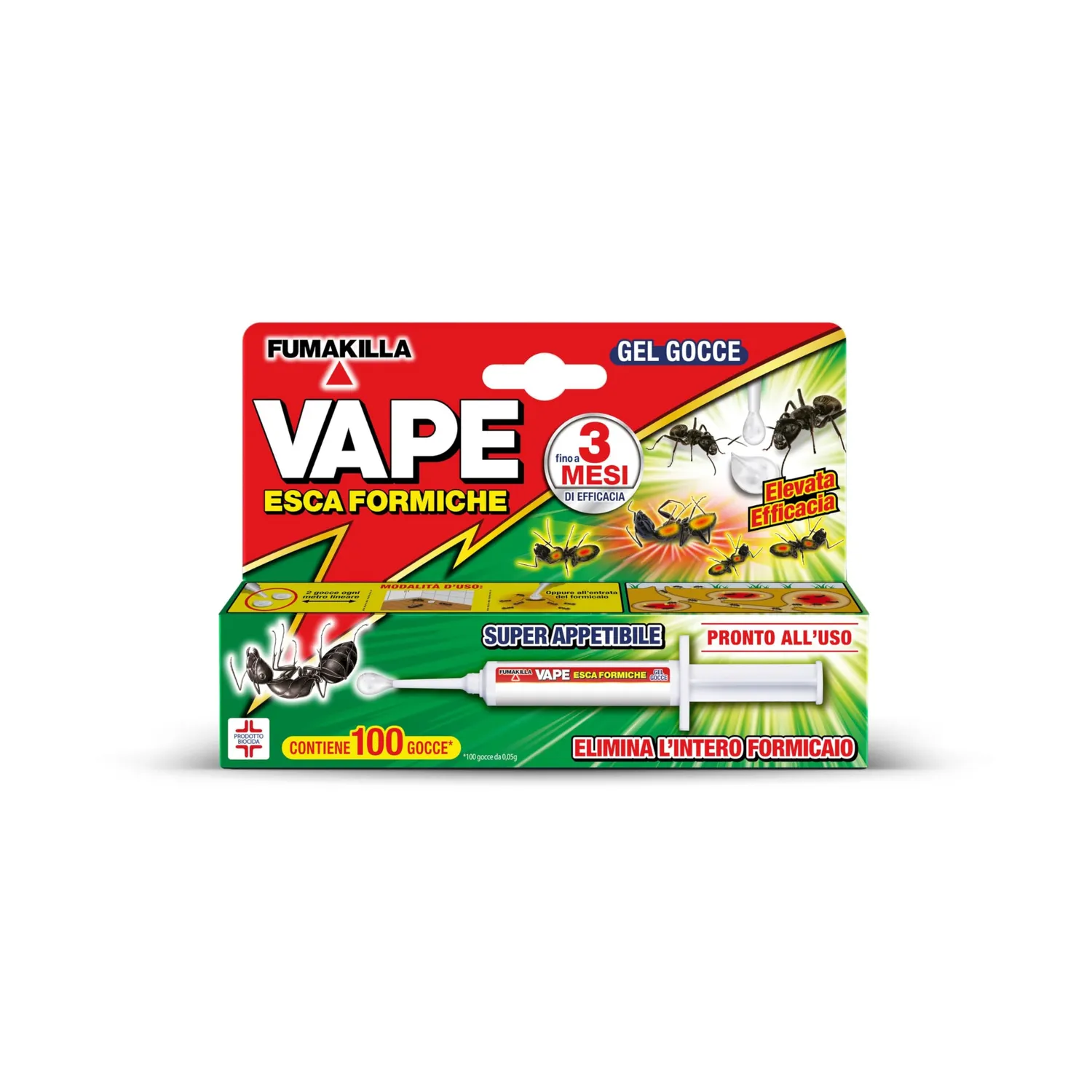 Vape Scarafaggi e Formiche Insetticida Polvere 250g pronta uso