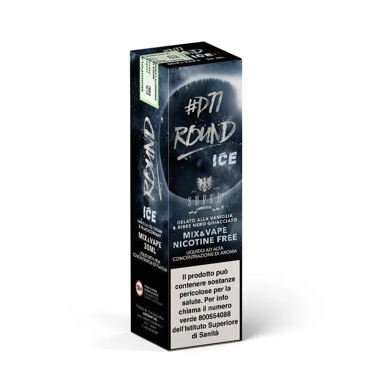 Super Flavor Round ICE mix and vape 30ml aroma crema ghiaccio