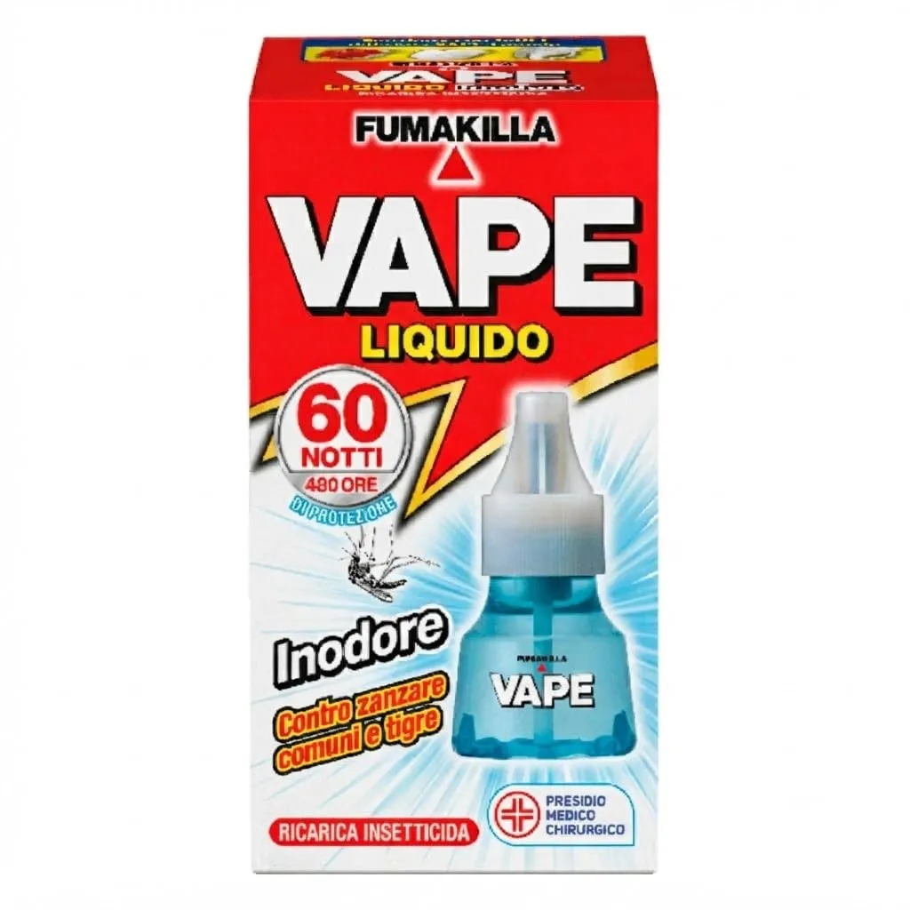 Vape Diffusore Elettrico Antizanzare + Ricarica 22 ml 480 Ore
