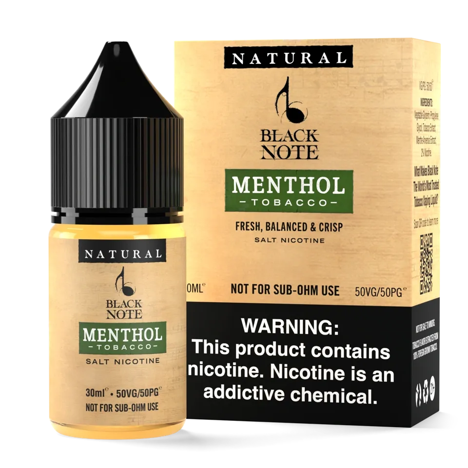 Black Note Menthol Tobacco liquido sigaretta elettronica mentolo fresco