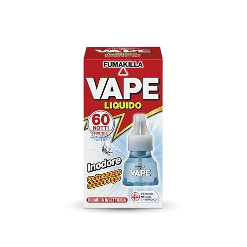 Vape Liquido Inodore Ricarica Insetticida 30 ml 480H
