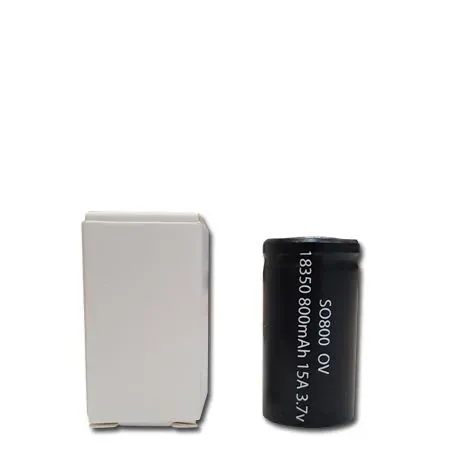 Ovale batteria al litio 18350 900 mAh 15A