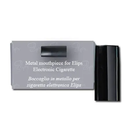 Ovale eLips boccaglio metallo Nero Lucido drip tip