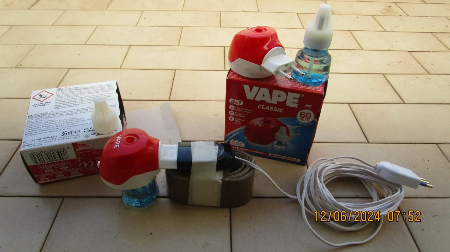 Vape Classic elettroemanatore liquido antizanzare 60 notti