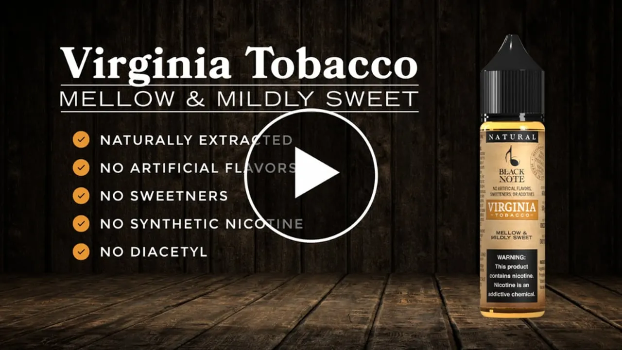 Black Note Virginia Tobacco liquido sigaretta elettronica tabacco dolce