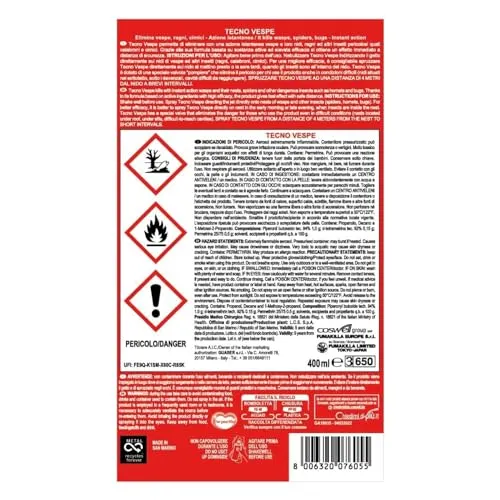 Vape Spray Vespe insetticida spray 2 pezzi azione rapida
