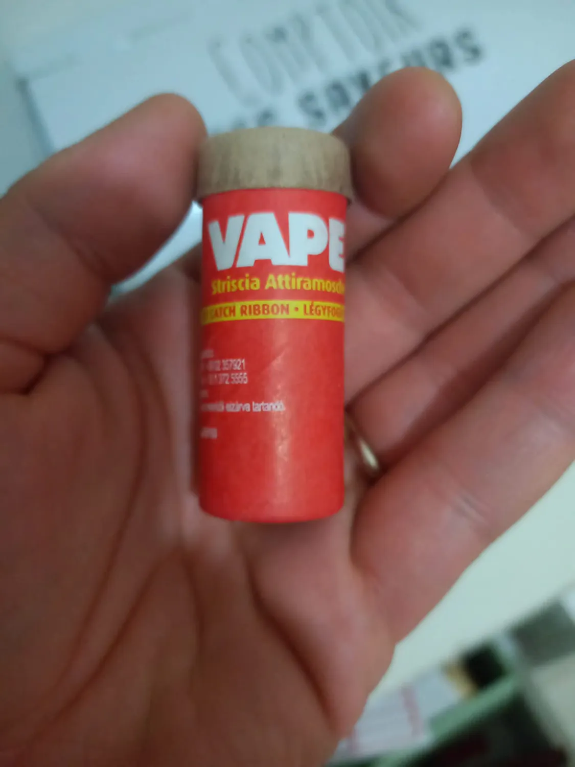 Vape Striscia Attiramosche trappola adesiva 4 pezzi naturale
