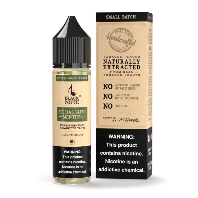 Black Note Special Blend Menthol liquido svapo 60ml mentolo