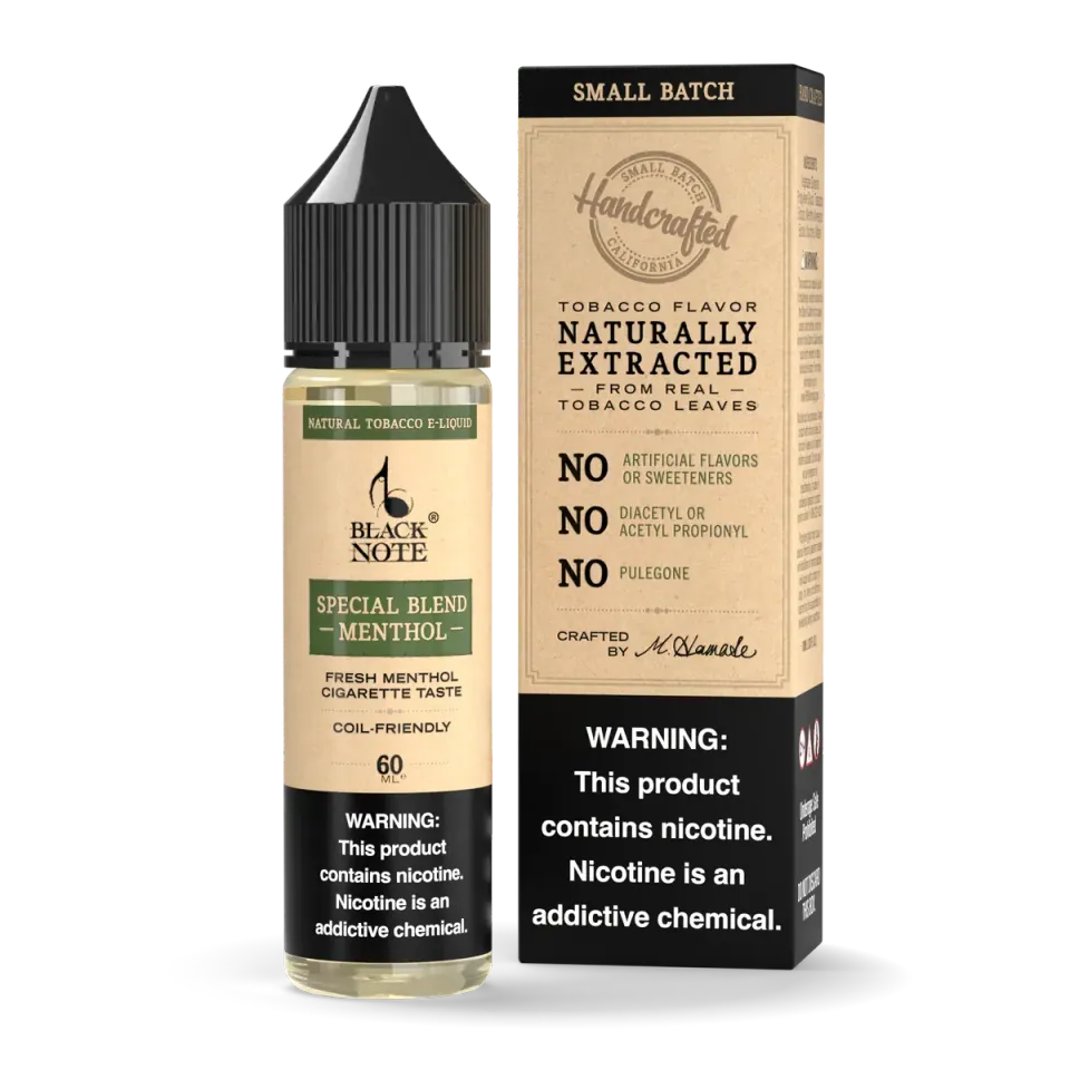 Black Note Special Blend Menthol liquido svapo 60ml mentolo
