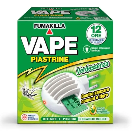 Vape Verdessenza diffusore antizanzare 2+2 ricariche 30 notti