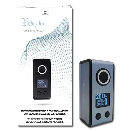 Ovale Battery Box 900 Box 900 mAh Grigio Blu 20W