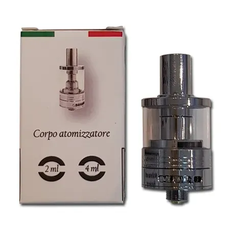 Ovale Body Tank UP serbatoio 2ml Silver 1,2 Ohm